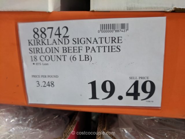 Kirkland Signature Sirloin Beef Patties Costco 