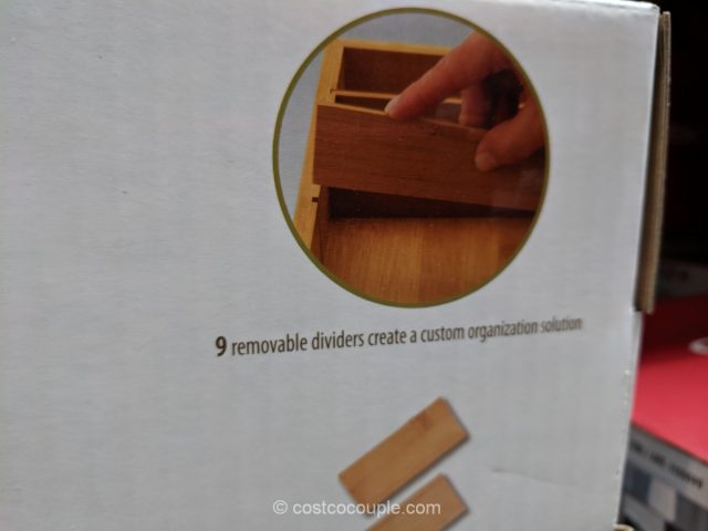 Seville Classics 4-Piece Bamboo Drawer Organizers Costco 