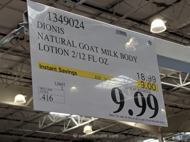 Dionis Natural Goat Milk Body Lotion Costco 