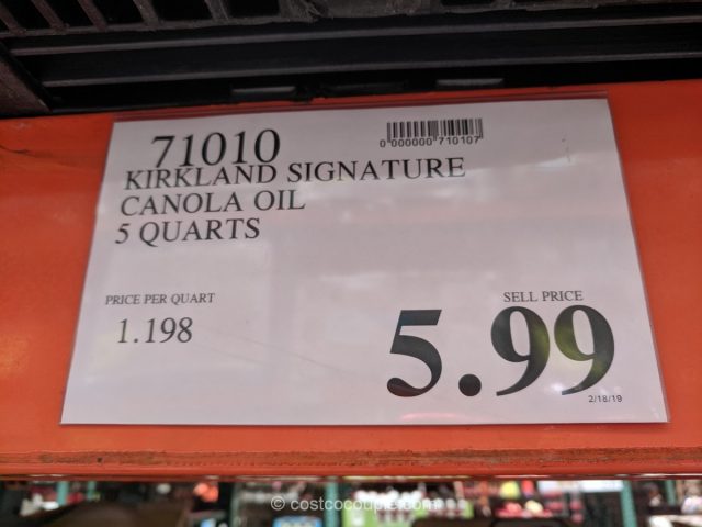 Kirkland Signature Canola Oil Costco 
