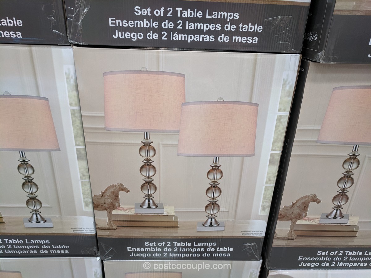 Bridgeport Designs Table Lamps, Kate Crystal Table Lamps Costco
