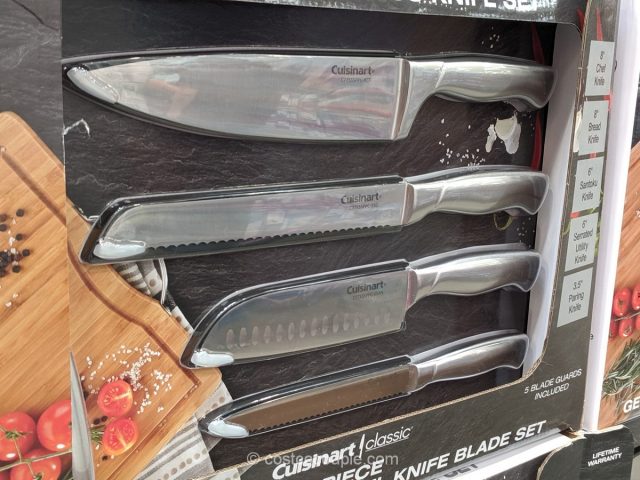 Cuisinart 5-Piece German Stainless Steel Knife Blade Set Costco 