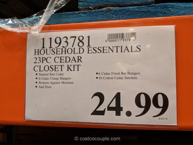 Household Essentials Cedar Closet Kit Costco 