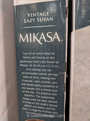 Mikasa Wood and Iron Lazy Susan Costco