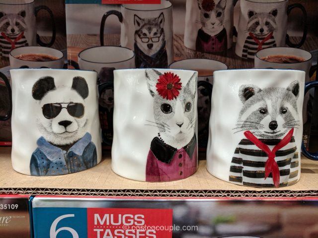 Signature Stoneware Animal Mug Set Costco 