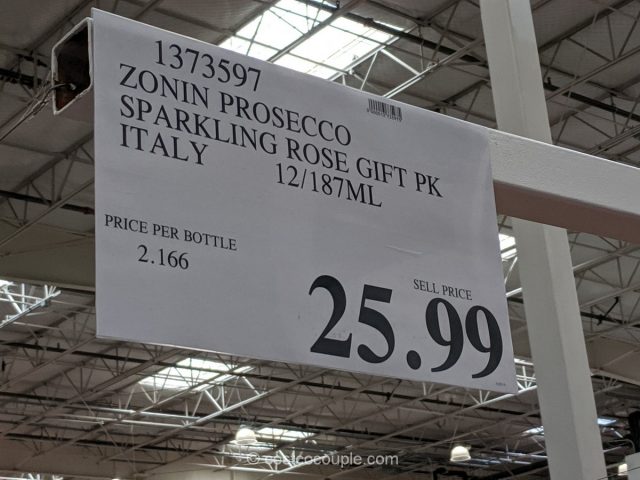Zonin Prosecco and Rose Mini Bottles Costco 