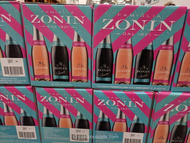 Zonin Prosecco and Rose Mini Bottles Costco 