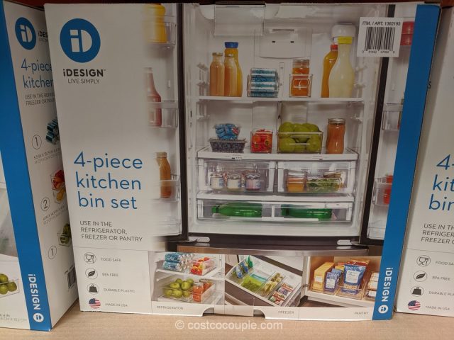 iDESIGN Kitchen Bins, 4-piece Set