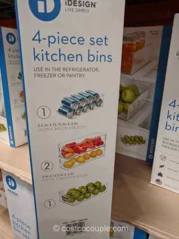 iDesign 4-Piece Kitchen Bin Set Costco 