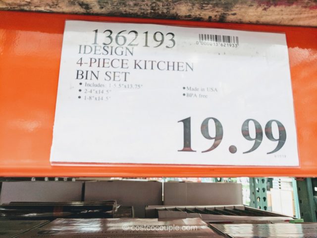 iDesign 4-Piece Kitchen Bin Set Costco 