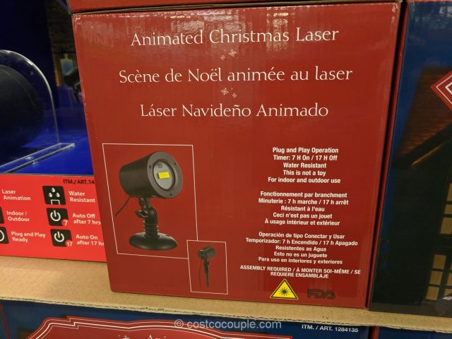 Animated Santa Laser Projector Costco 