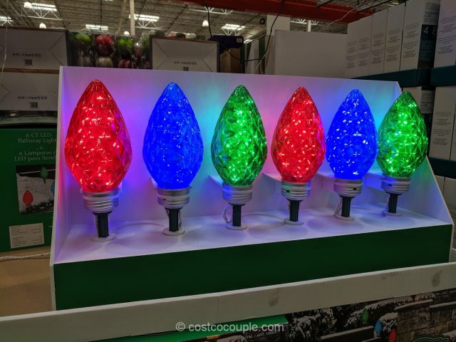 LED Bulb Pathway Lights  Christmas Holiday Indoor Outdoor 30 LED Lights per Bulb 