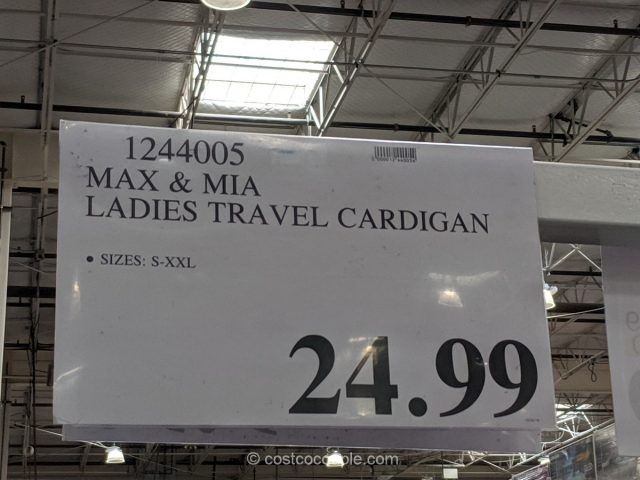 Max & Mia Ladies' Travel Cardigan Costco