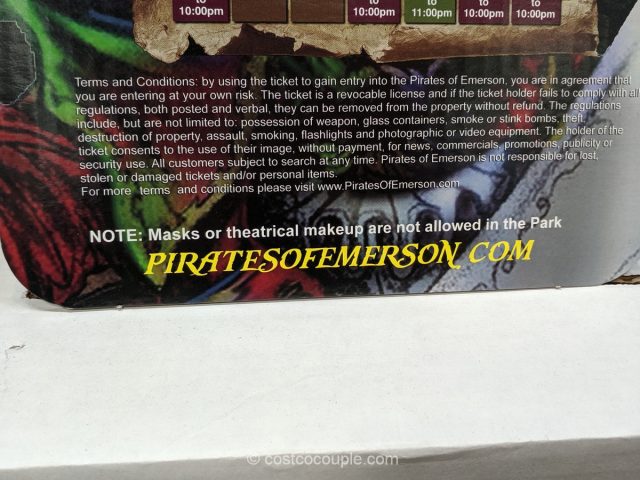 Pirates of Emerson 2019 General Admission Costco 