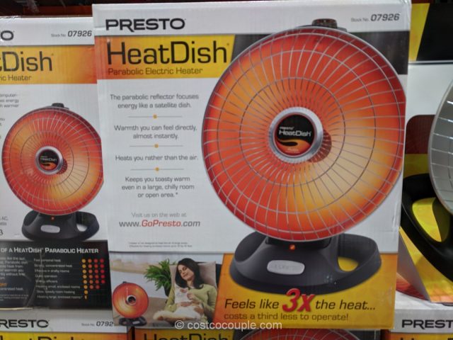 Presto Heat Dish Plus Parabolic Electric Heater for sale online 