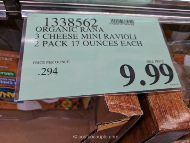 Rana Organic 3 Cheese Mini Ravioli Costco 
