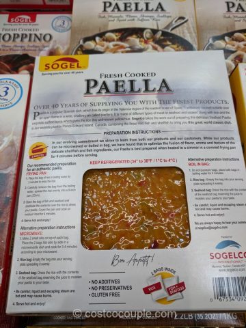 Sogel Fresh Cooked Paella Costco 