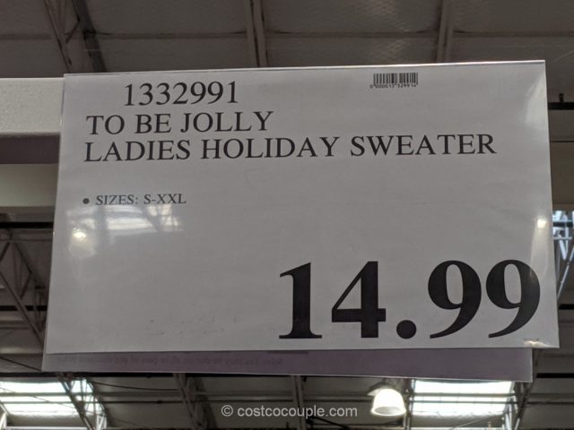 To Be Jolly Ladies' Holiday Sweater Costco
