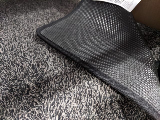 Eurow Trek N' Clean Microfiber Traction Floor Mat, Gray and Black, 36 by  23.5 Inches