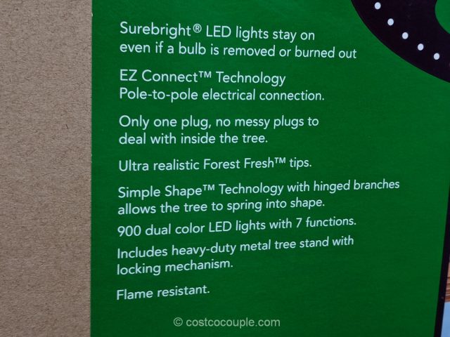 9-Ft Artificial Pre-Lit LED Tree Costco 