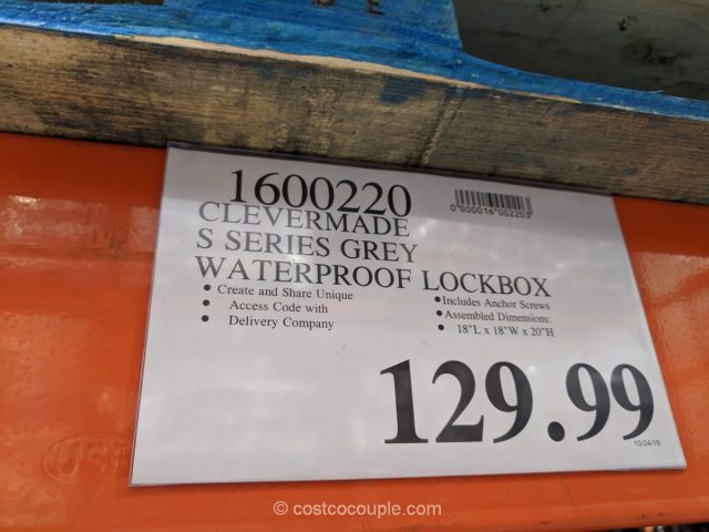 CleverMade S100 Series Parcel Lockbox Costco 