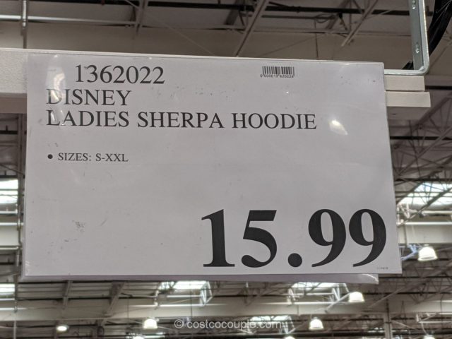Disney Ladies' Sherpa Hoodie Costco