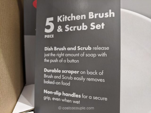 Oxo 5-Piece Kitchen Brush and Scrub Set Costco 