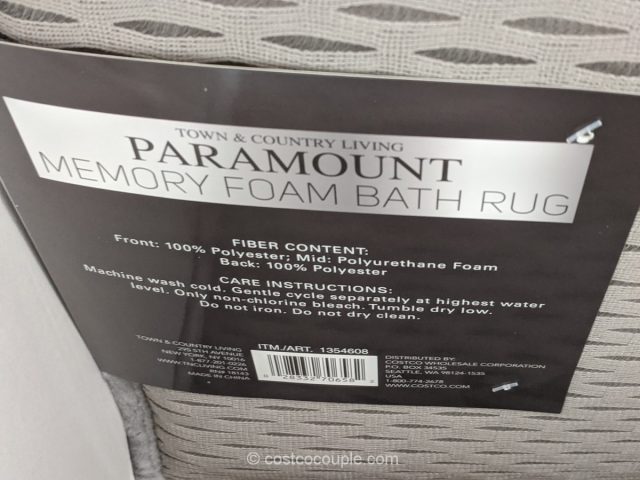 Town and Country Paramount Memory Foam Bath Mat Costco 