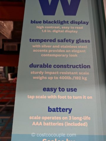 Weight Watchers Digital Glass Scale Costco 