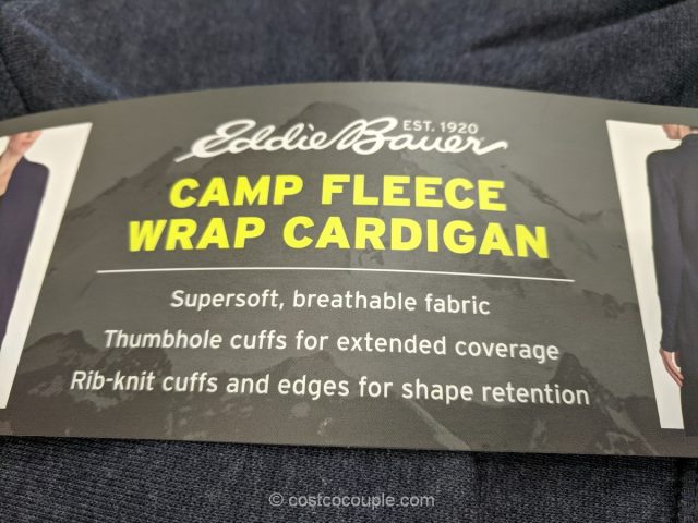 Eddie Bauer Ladies Fleece Wrap Cardigan Costco 