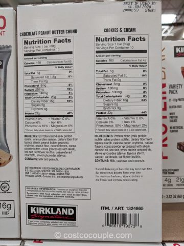 Kirkland Signature Protein Bar Variety Pack Costco 