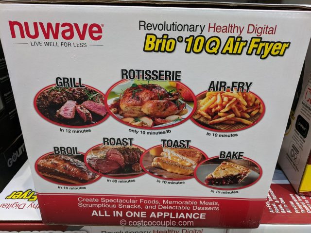 Nuwave Brio 10-Qt Air Fryer Costco