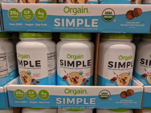 Orgain Simple Organic Chocolate Peanut Butter Cup Protein Powder Costco