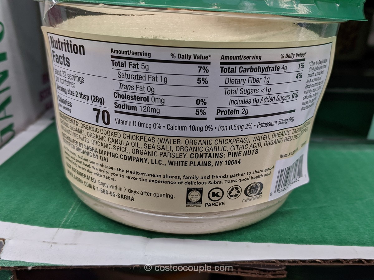 Sabra Organic Pine Nut Hummus