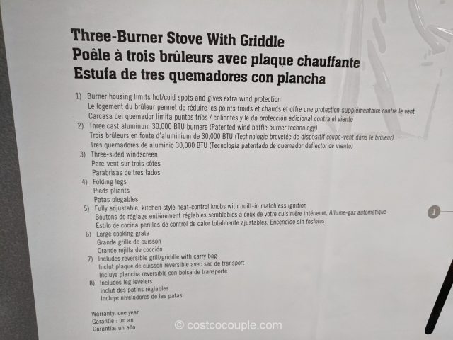 Camp Chef Tundra DLX 3-Burner Stove Costco 