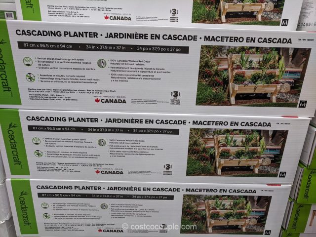 Cedar Craft Cascading Planter Costco