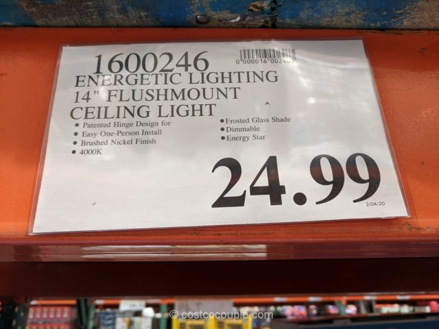 Energetic Lighting LED Flush Mount Ceiling Light Costco 