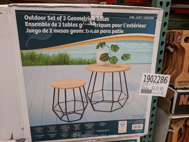 Geometric Outdoor Table Set Costco 