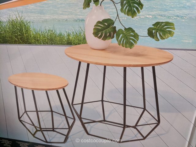 Geometric Outdoor Table Set Costco 