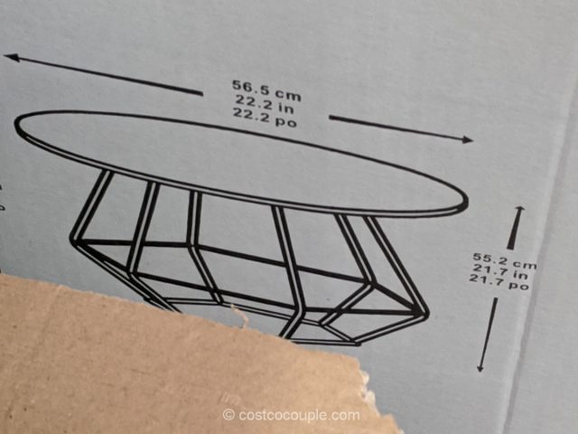 Geometric Outdoor Table Set Costco