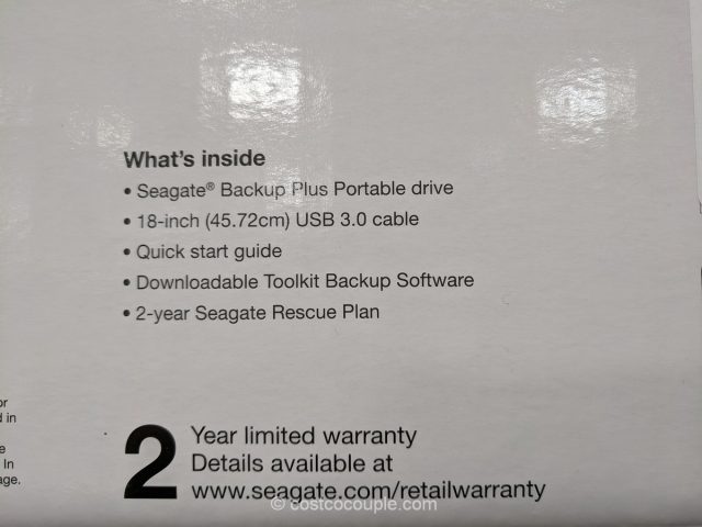 Seagate 5 TB Portable Hard Drive Costco 
