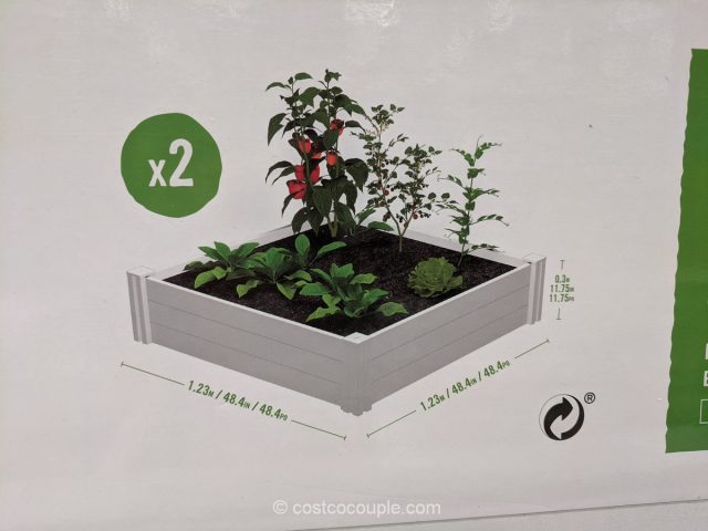 White Vinyl Raised Garden Bed - Pvc Raised Garden Bed Costco