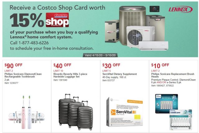 Costco April 2020 Coupon Book 04/15/20 to 05/10/20