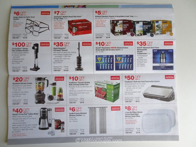 Costco August 2020 Coupon Book 08/05/20 to 08/30/20