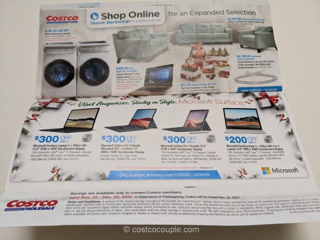 Costco's December 2020 Coupon Book is valid from Monday, 11/23/20 to Thursday, 12/24/20.