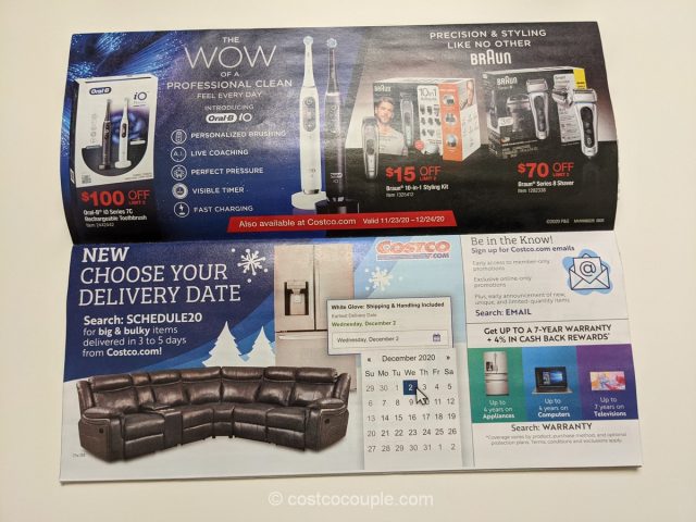 Costco's December 2020 Coupon Book is valid from Monday, 11/23/20 to Thursday, 12/24/20.