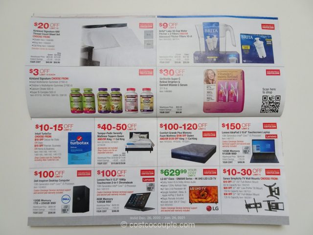 Costco January 2021 Coupon Book 12/26/20 to 01/24/21