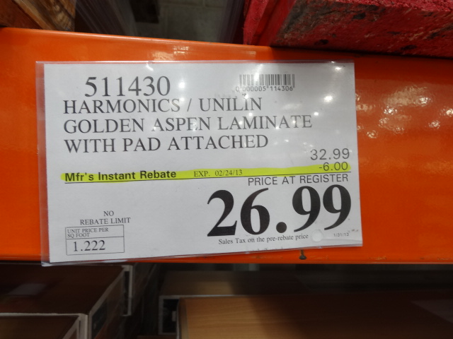 Harmonics Laminate Flooring, Costco Laminate Flooring Harmonics Golden Aspen