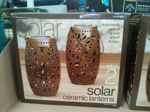 Ceramic Solar Lanterns at Costco