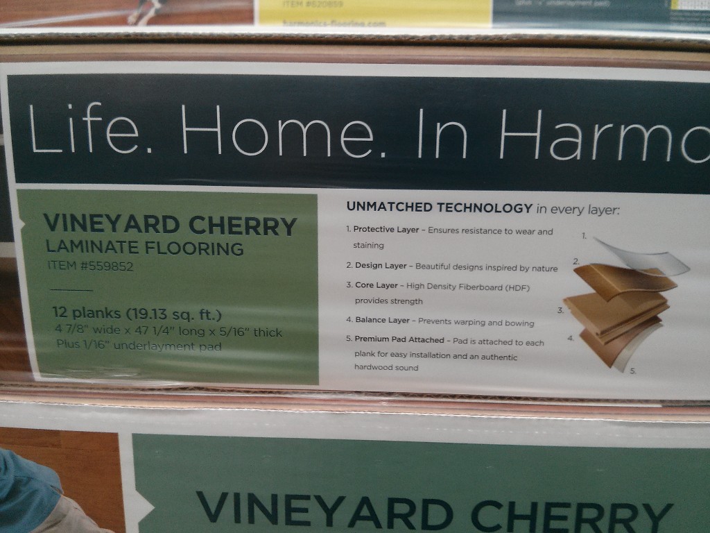 Harmonics Laminate Flooring, Vineyard Cherry Laminate Flooring Costco